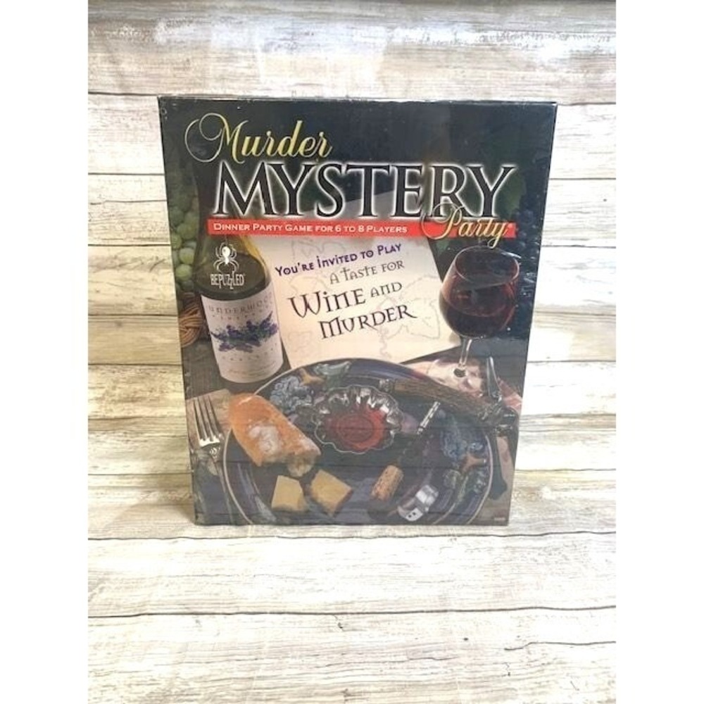 Murder Mystery Party Game: A Taste for Wine‎ & Murder New Sealed Box